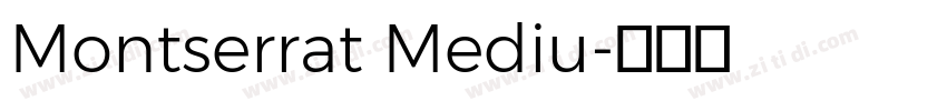 Montserrat Mediu字体转换